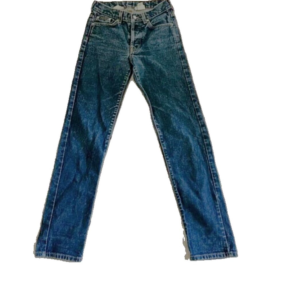 90s jeans Calvin Klein Low Rider straight leg Rinse Wash button fly- size 1